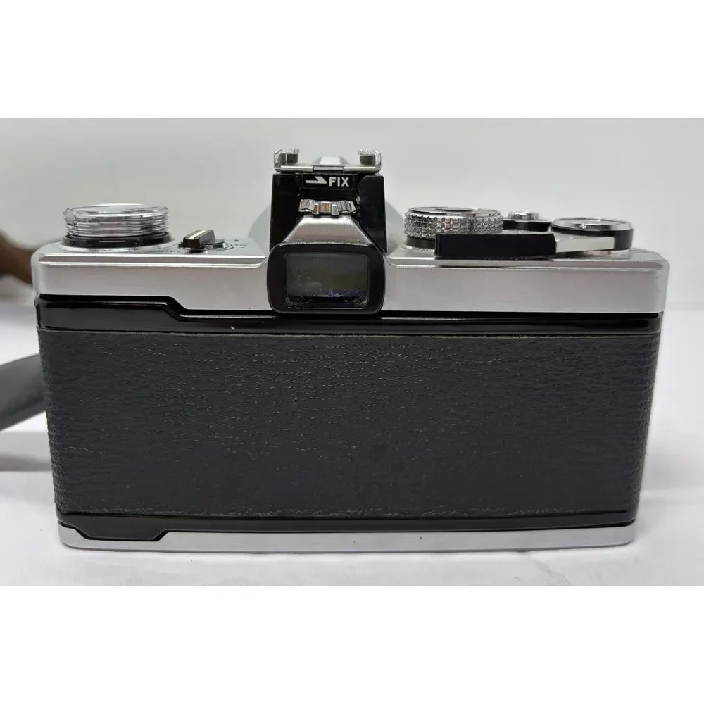 Olympus OM-1 SLR 35mm Film Camera + Lenses Battery Inspected Meter Works Silver